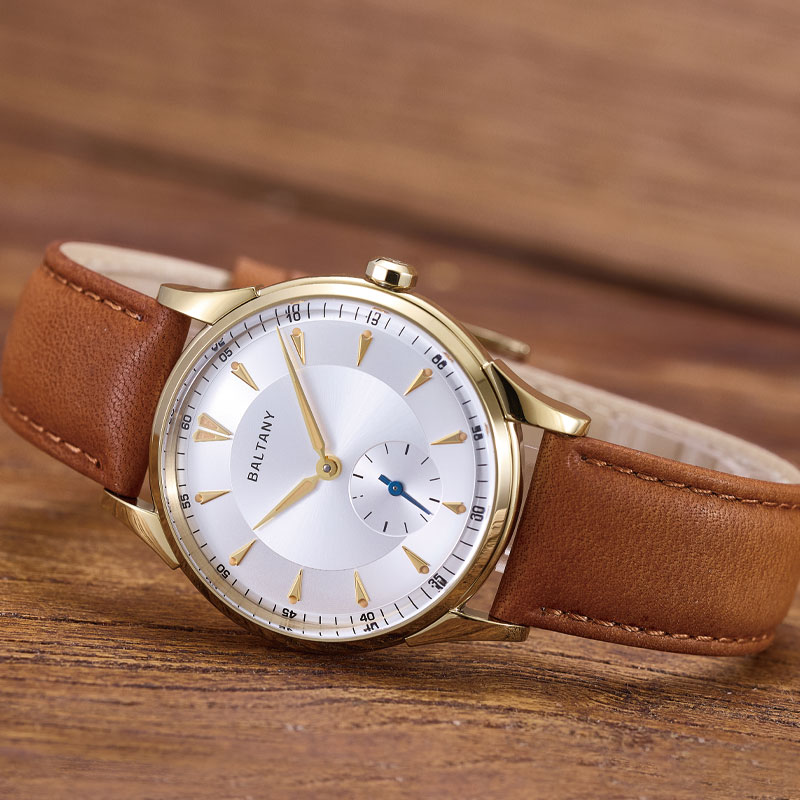 Guilloché Dial Watch - Baltany – montre-bracelet mécanique pour hommes,