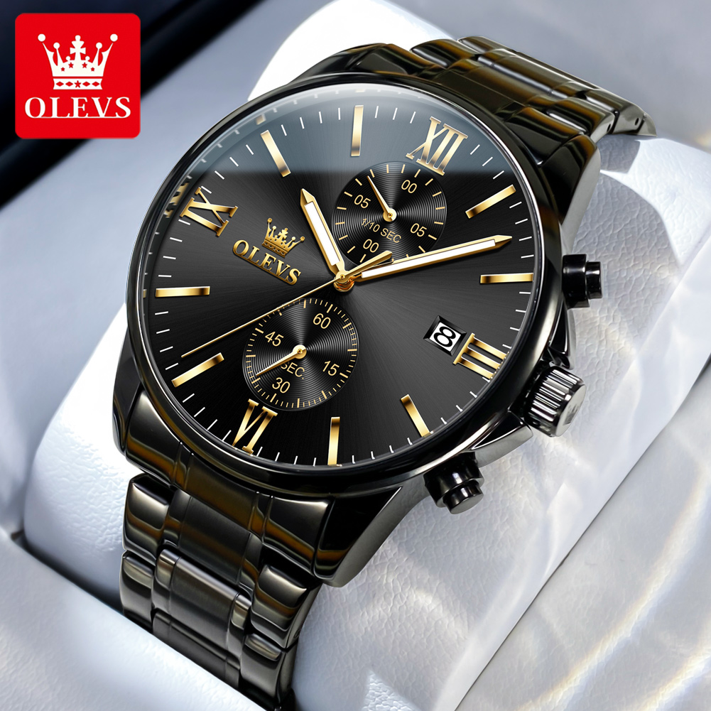 Luxury Watch Affordable - OLEVS 2886 montre à Quartz noire