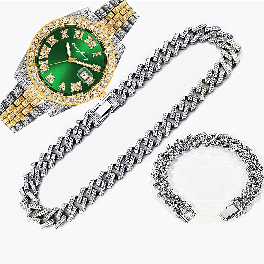 Luxury Watch Miami - 3 pièces montre glacée de luxe