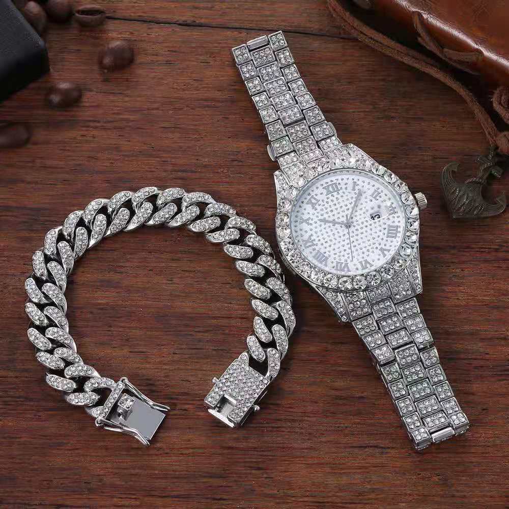 Luxury Watch Miami - Ensemble combiné montre et Bracelet couleur
