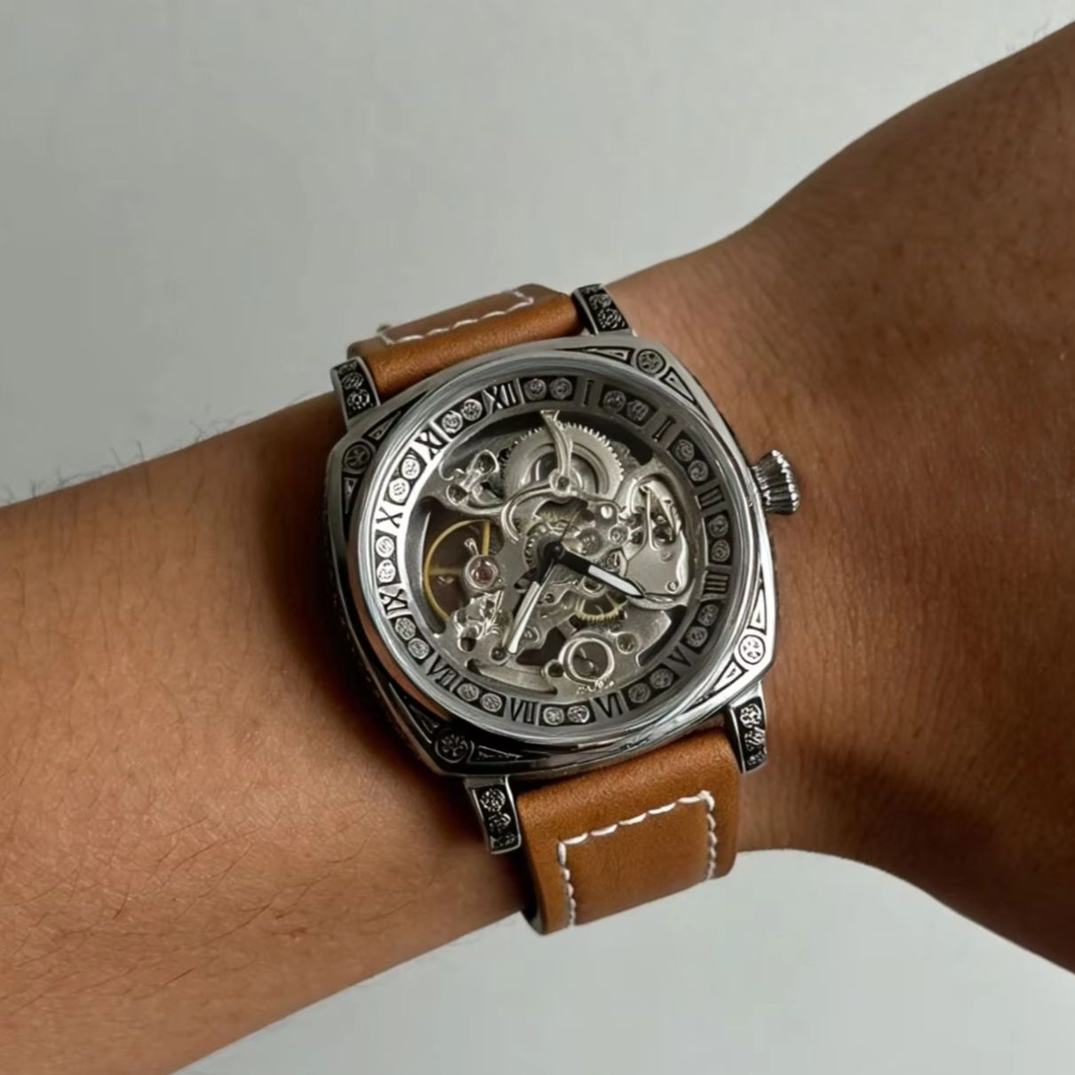 Luxury Watch It - Nouvelle montre mécanique squelette vintage pour