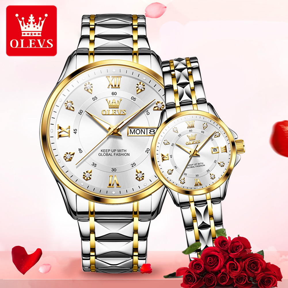 OLEVS 2906 Couple montre origi - Best Luxury Quartz Watch avis et prix
