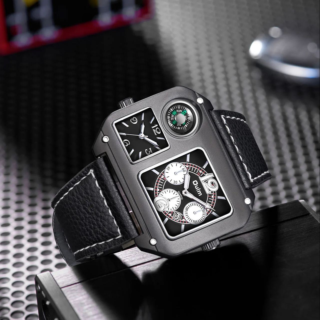 Montre carrée pour homme, mont - Compass Watch Luxury avis et prix