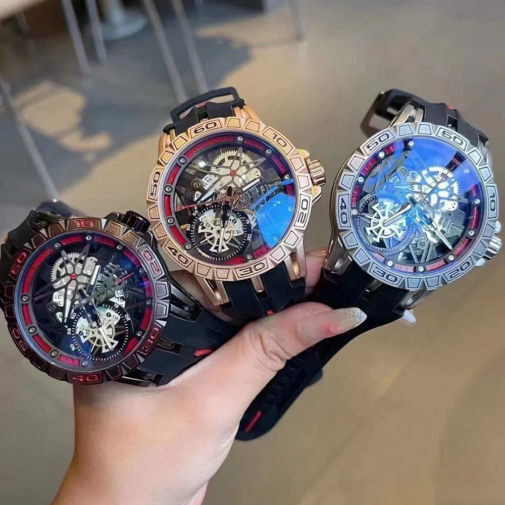 Montres en quartz 3D pour homm - Luxury Watch With Rubber Strap avis et prix