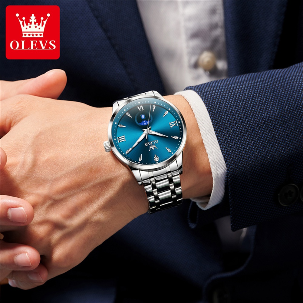 OLEVS Phase de lune montres po - Luxury Watch For Men avis et prix