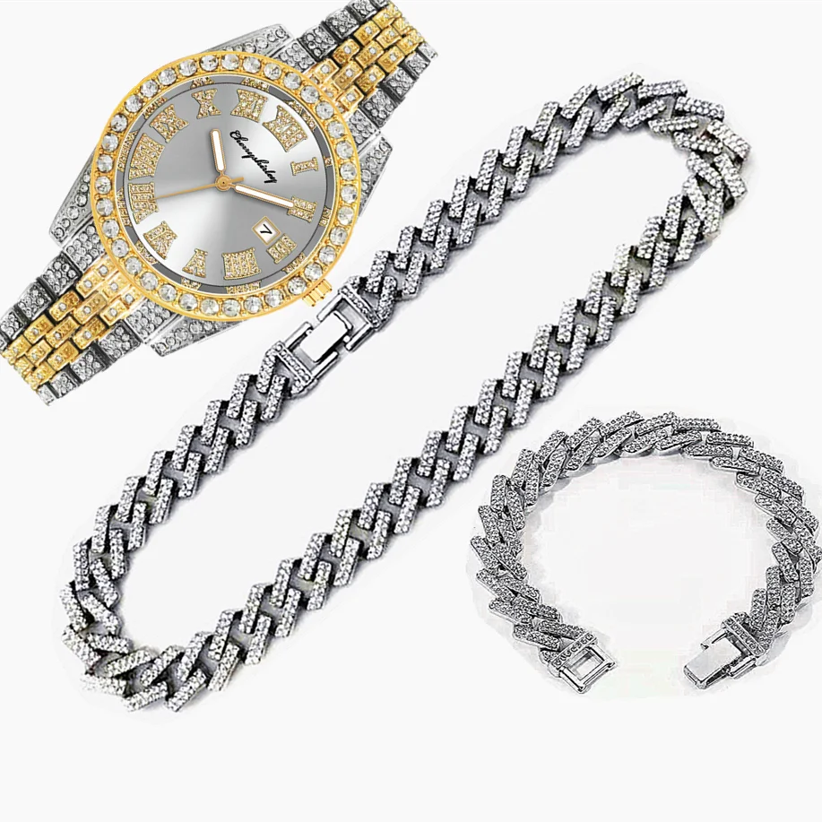 3 pièces montre glacée de luxe - Luxury Watch Miami avis et prix