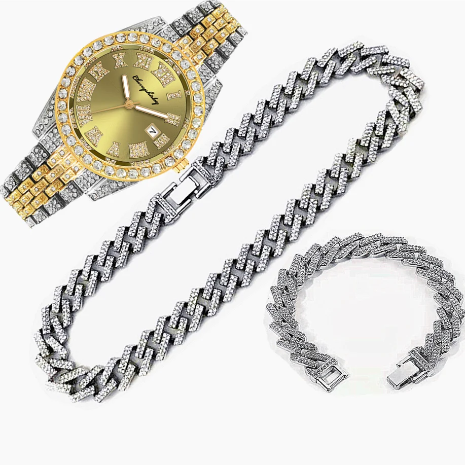 3 pièces montre glacée de luxe - Luxury Watch Miami avis et prix
