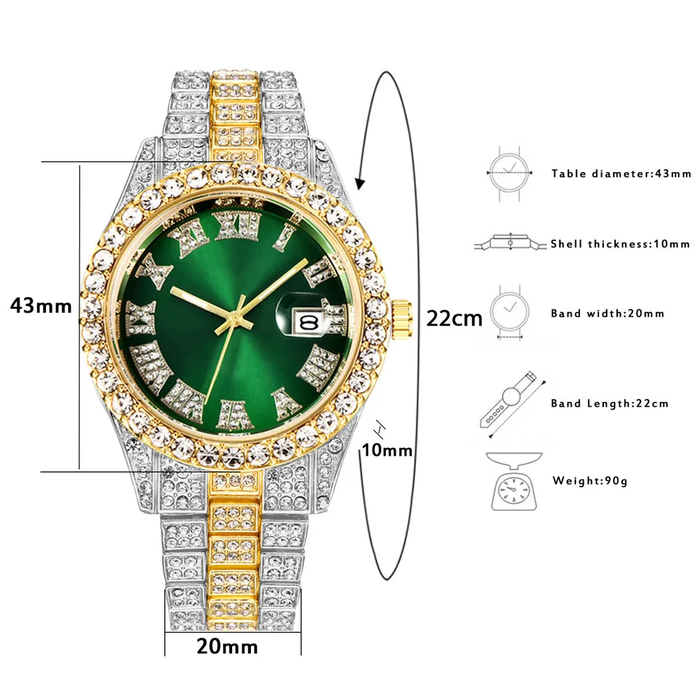 Bracelet entièrement glacé pou - Luxury Watch Miami avis et prix