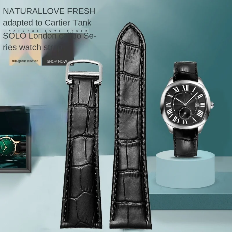Bracelet de montre en cuir vér - Luxury Watch Engraving avis et prix