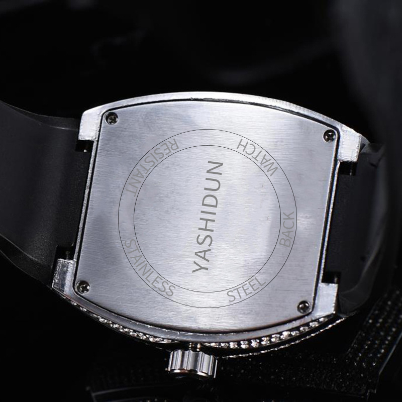 Montre de luxe pour homme YASH - Luxury Watch With Rubber Strap avis et prix