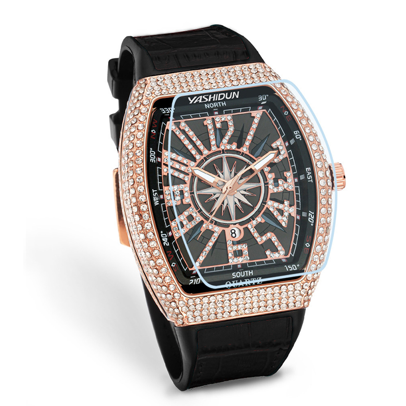 Montre de luxe pour homme YASH - Luxury Watch With Rubber Strap avis et prix