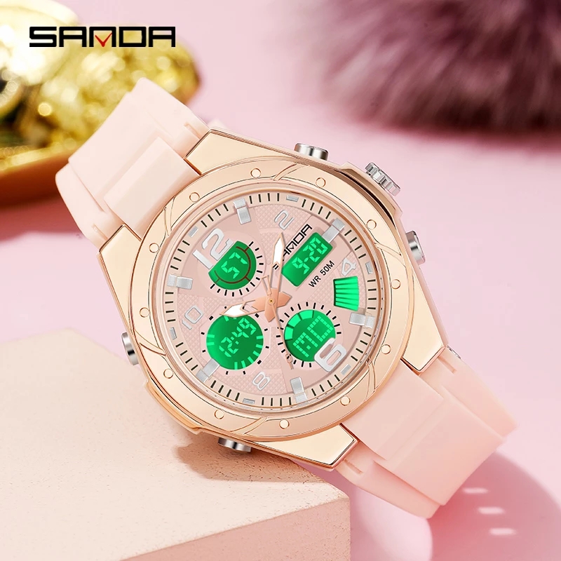 Montre SANDA rose pour femme,  - Perpetual Calendar Watch avis et prix