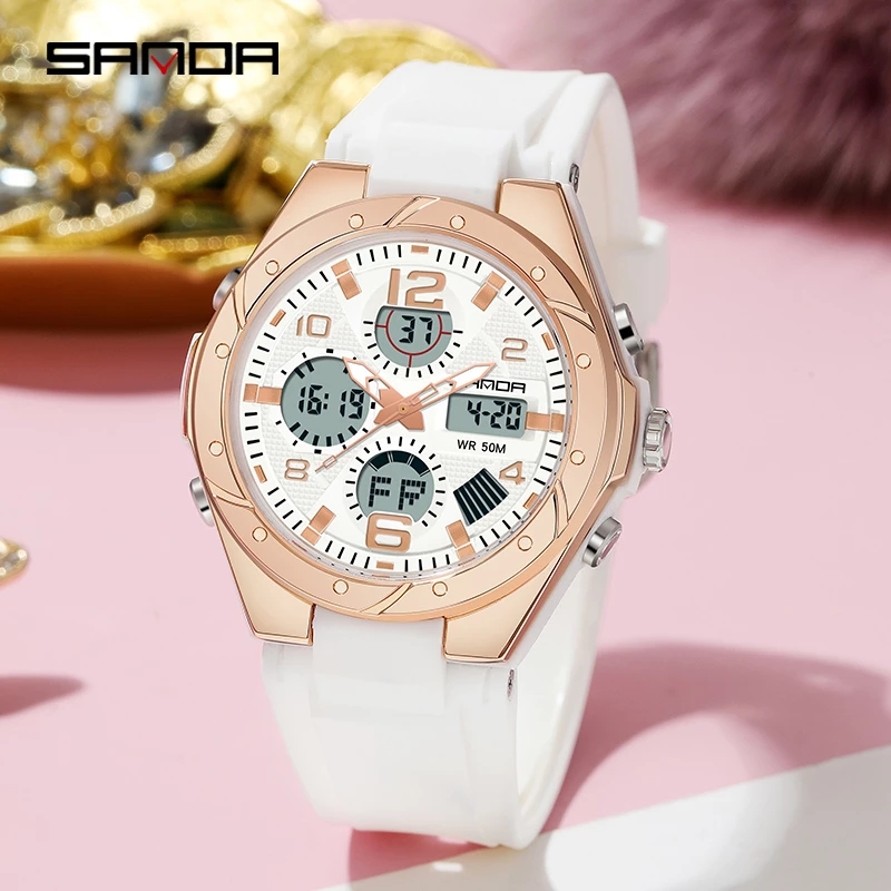 Montre SANDA rose pour femme,  - Perpetual Calendar Watch avis et prix