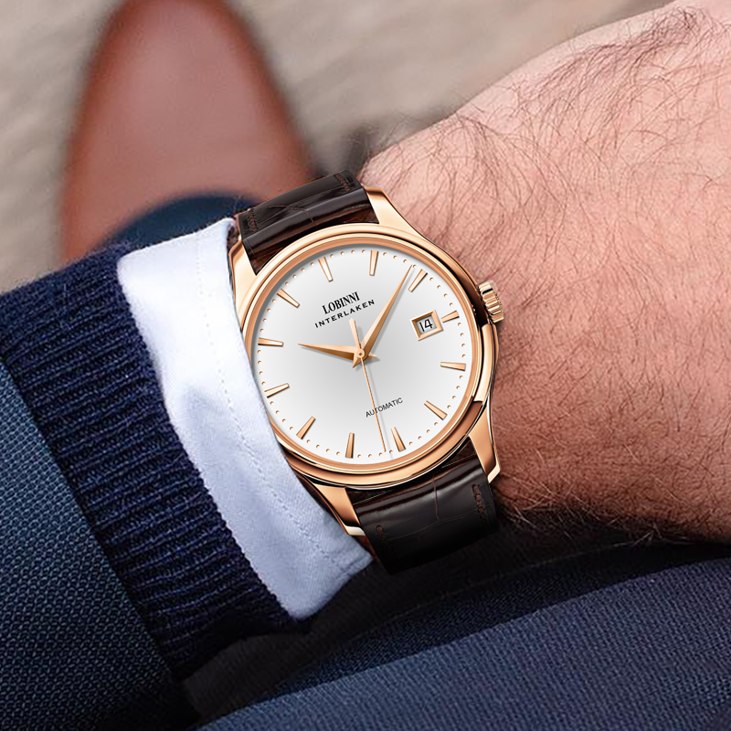 Montre mécanique pour homme LO - Guilloché Dial Watch avis et prix