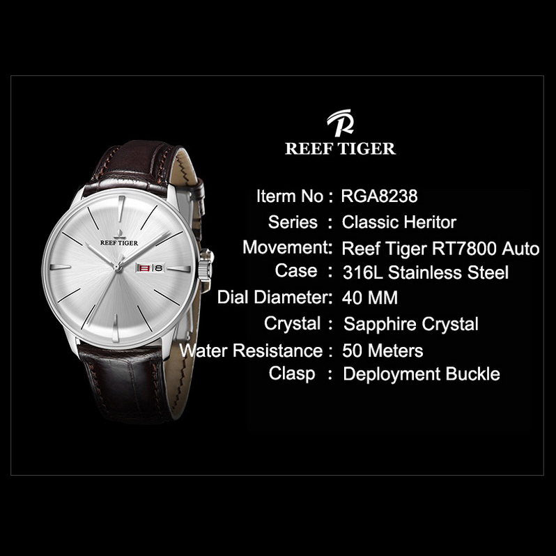 Récif Tiger – montre de luxe p - Luxury Watch With Rubber Strap avis et prix